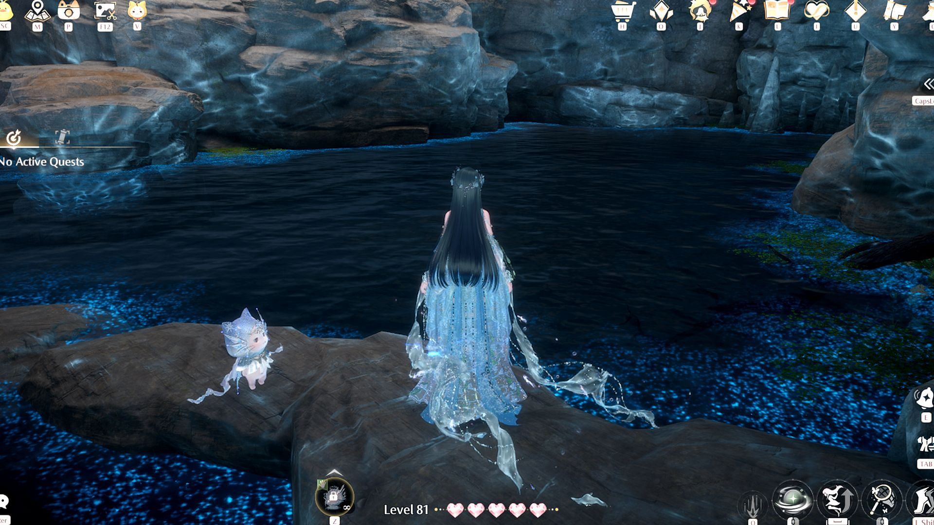 You will need to reach the lake located inside the Campsite Cavern (Image via Sportskeeda Gaming/Infold Games)